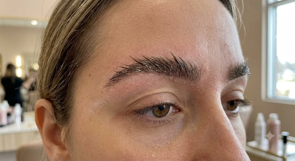 Brow Lamination Looks Crunchy