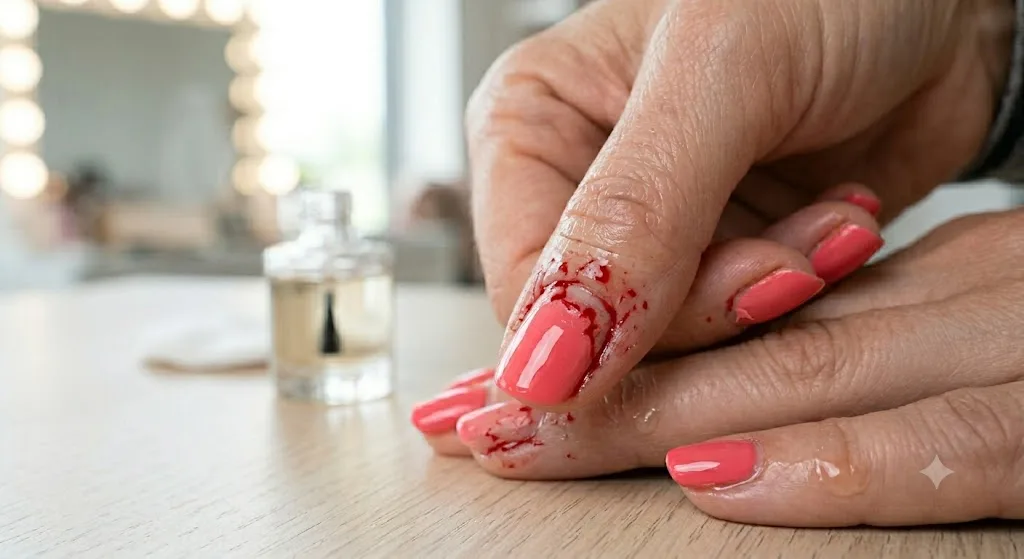 Cuticles Bleed After Manicure