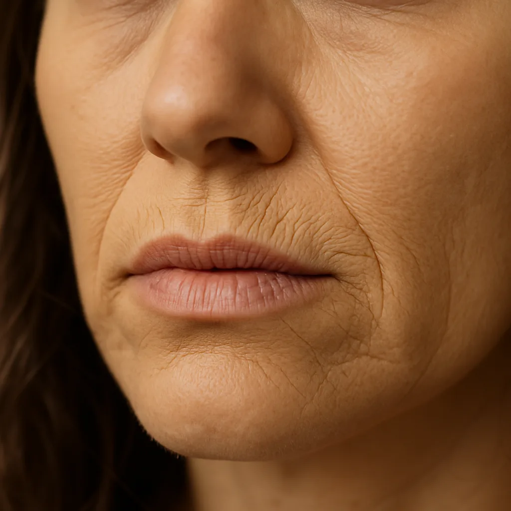 Foundation Creases Around Mouth