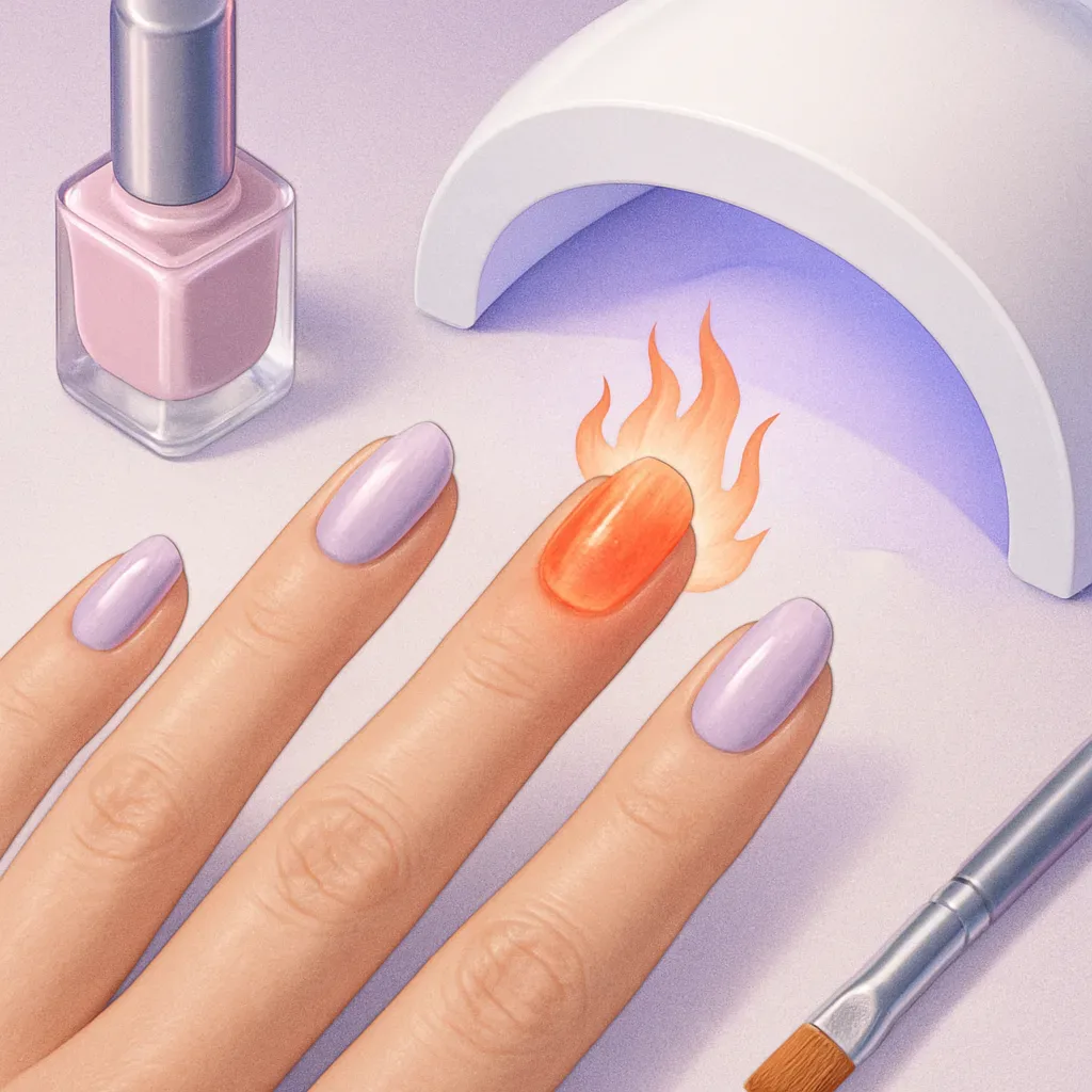 How to Fix Gel Nails That Feel Hot Under the Lamp