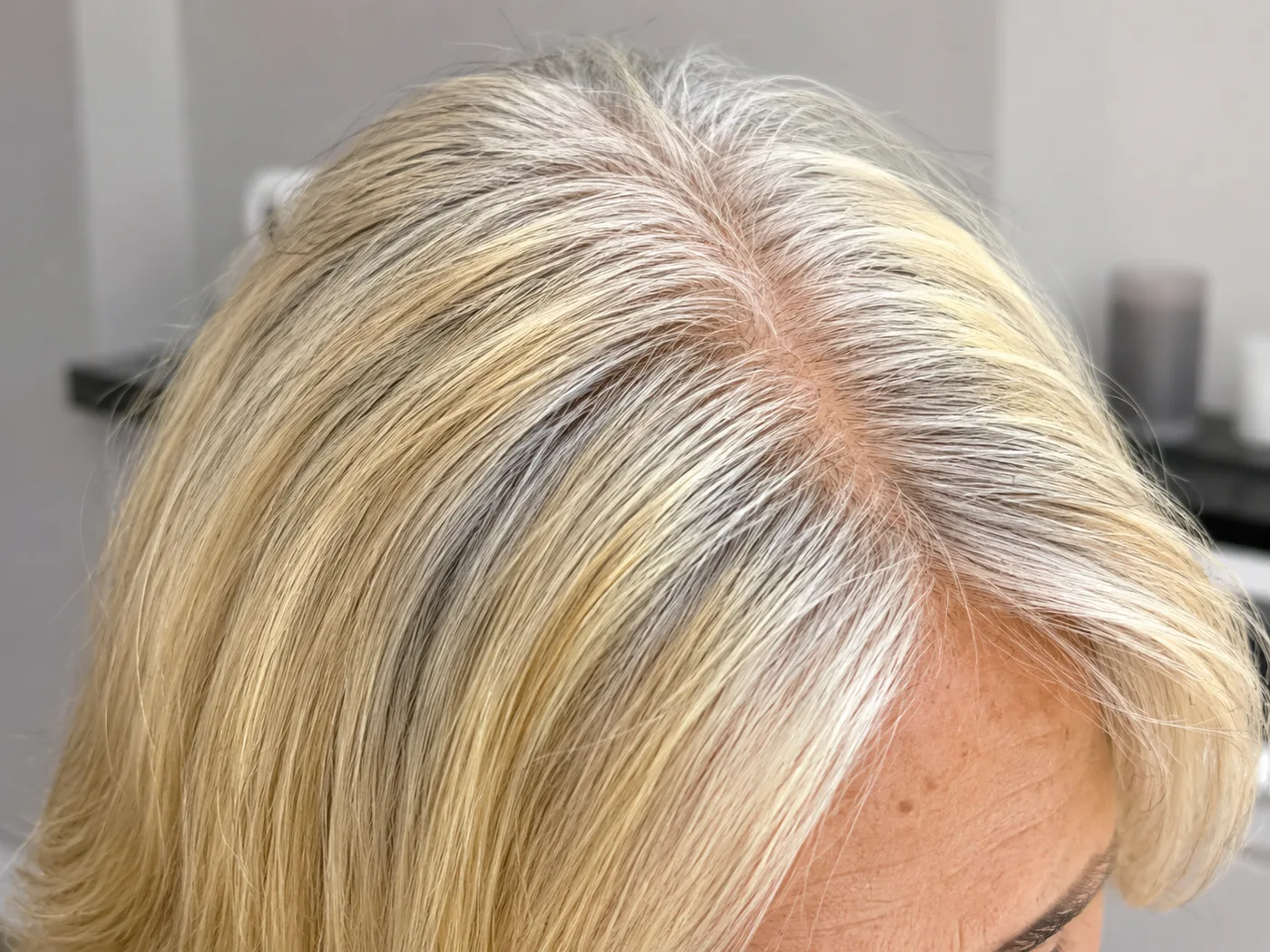 Gray Hair Looks Yellow