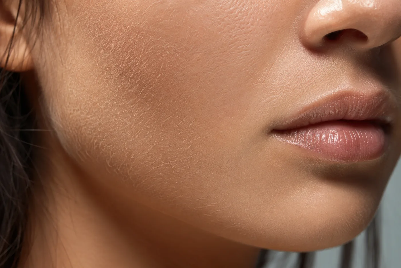 Makeup Emphasizes Peach Fuzz