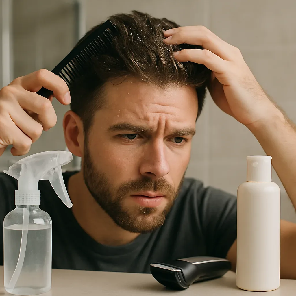 How to Fix Men's Hair Product That Flakes