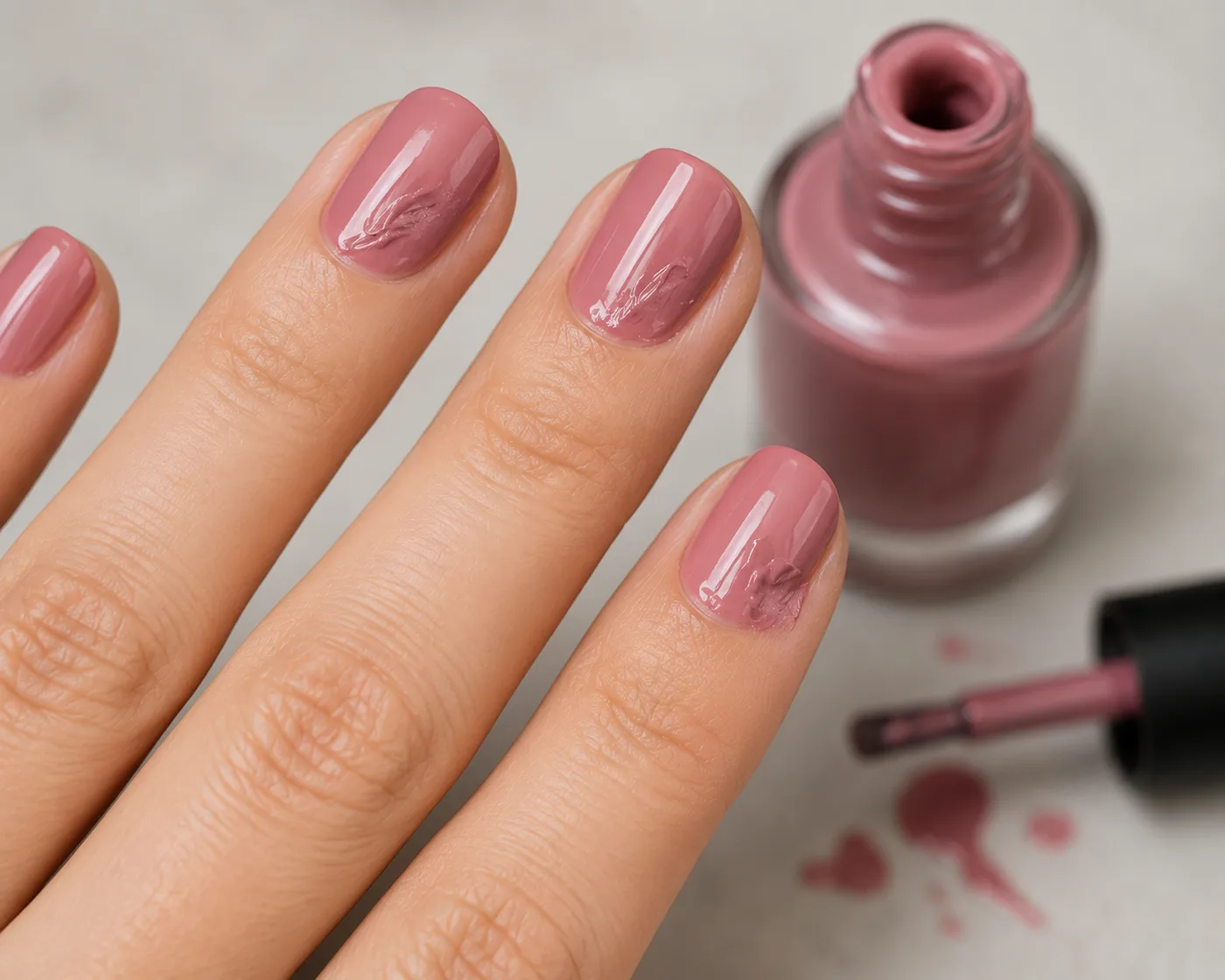 Nail Polish Smudges Before It Dries