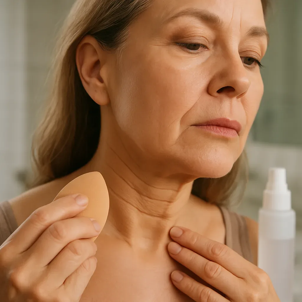 Neck Makeup Creases
