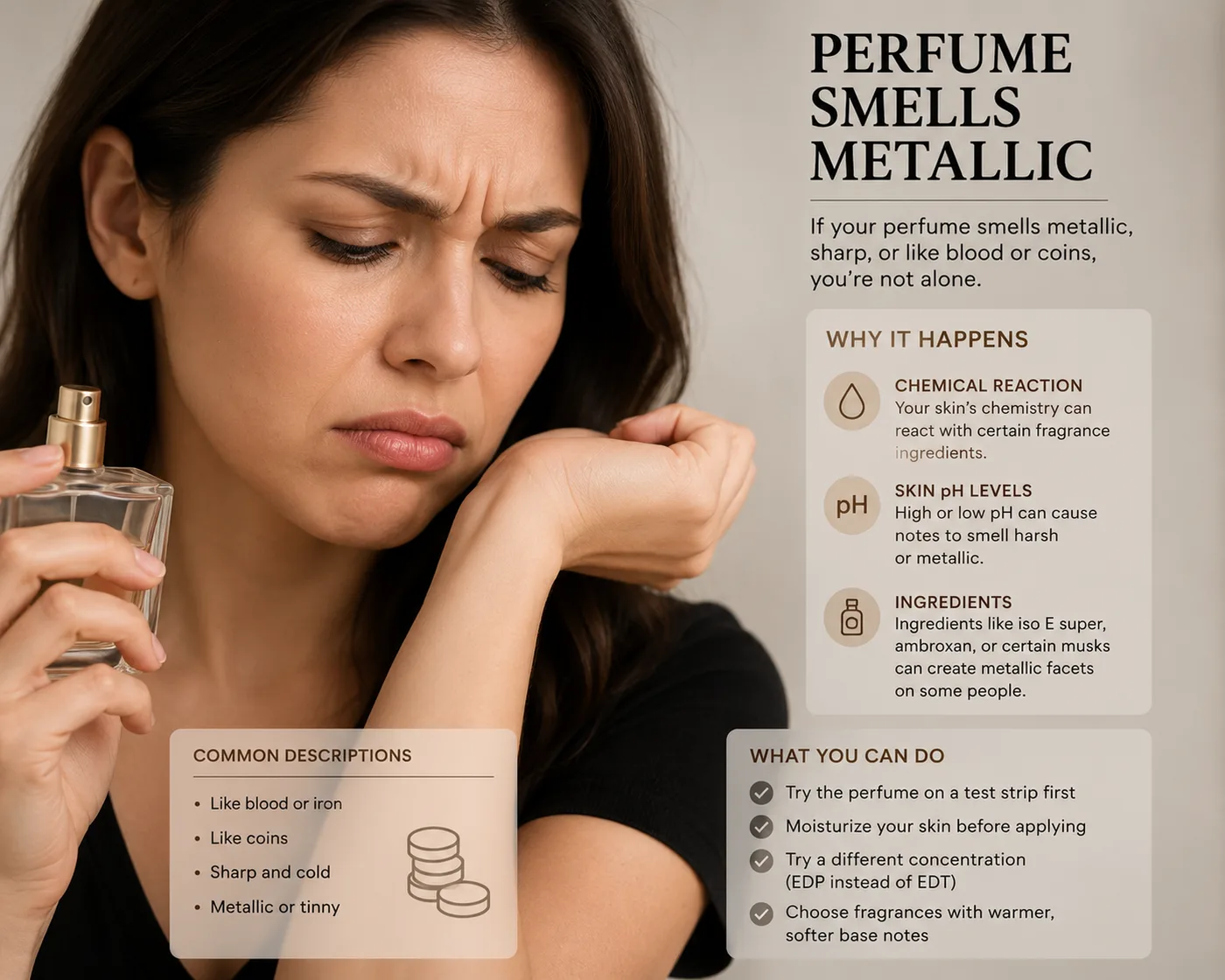 Perfume Smells Metallic
