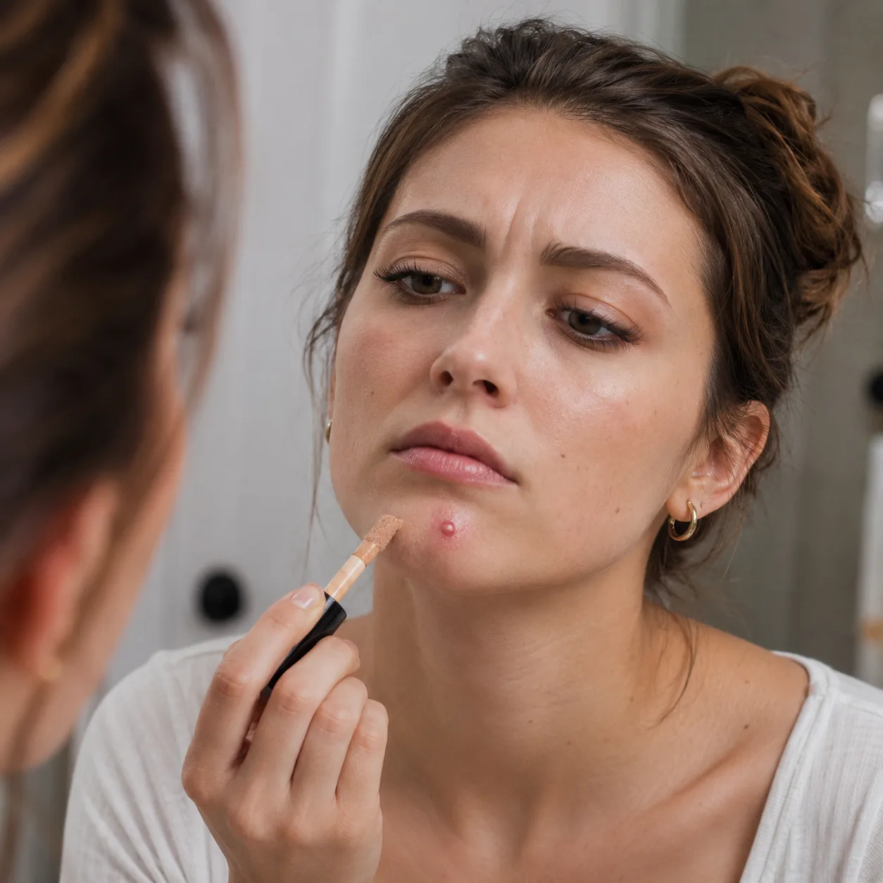 Pimple Popped Before Makeup