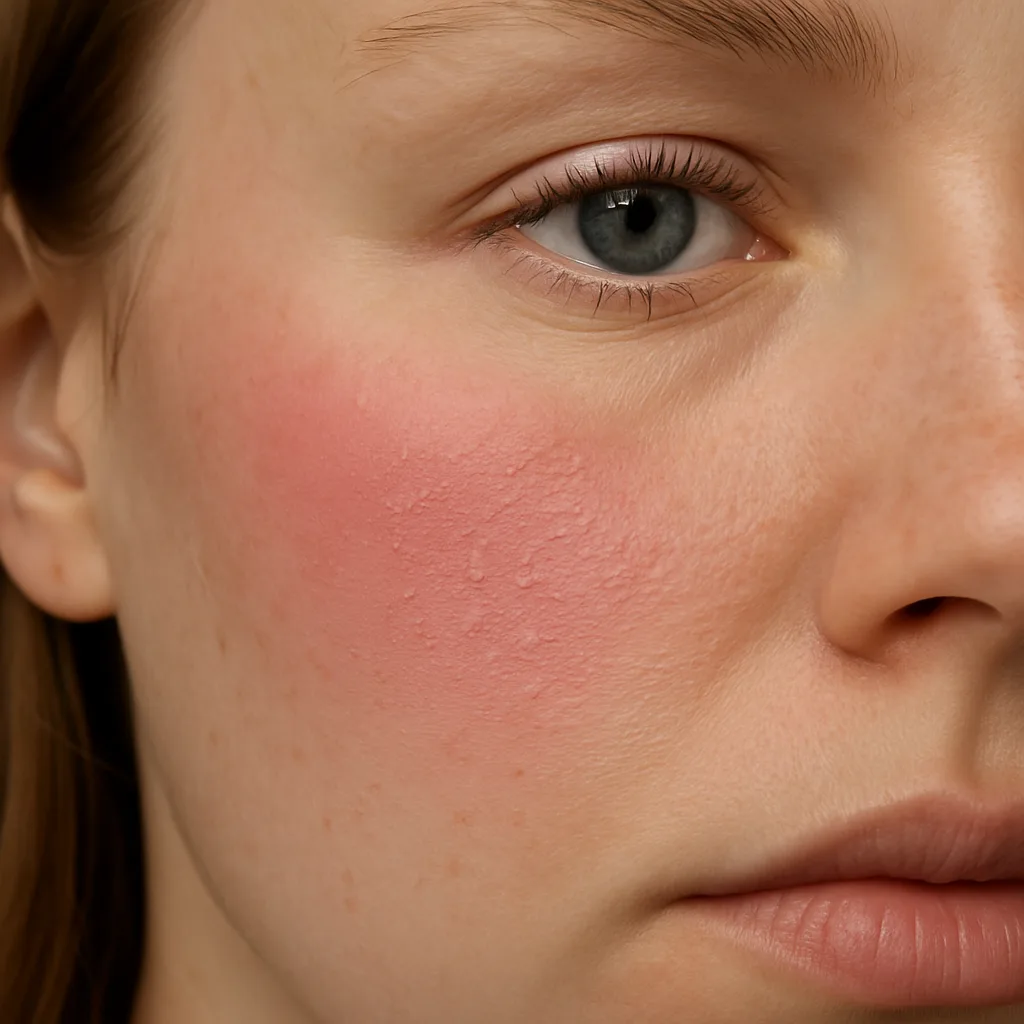 Powder Blush Clings to Dry Patches