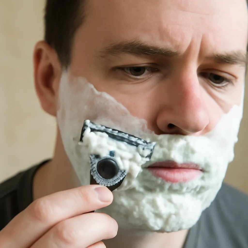 Shaving Cream Clogs Razor
